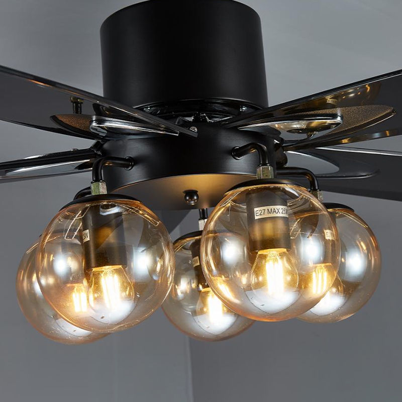 Ventilador de techo de aspas de ABS de gran tamaño con luz