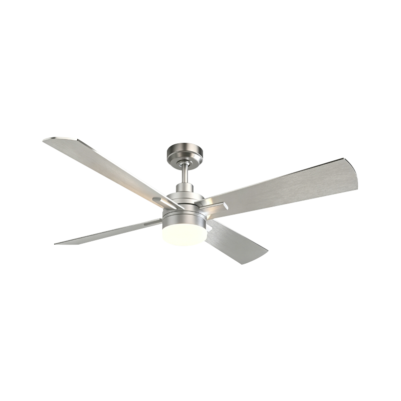 Ventilador de techo con aspas de madera contrachapada y luz Ventilador de techo con aspas de madera contrachapada y luz