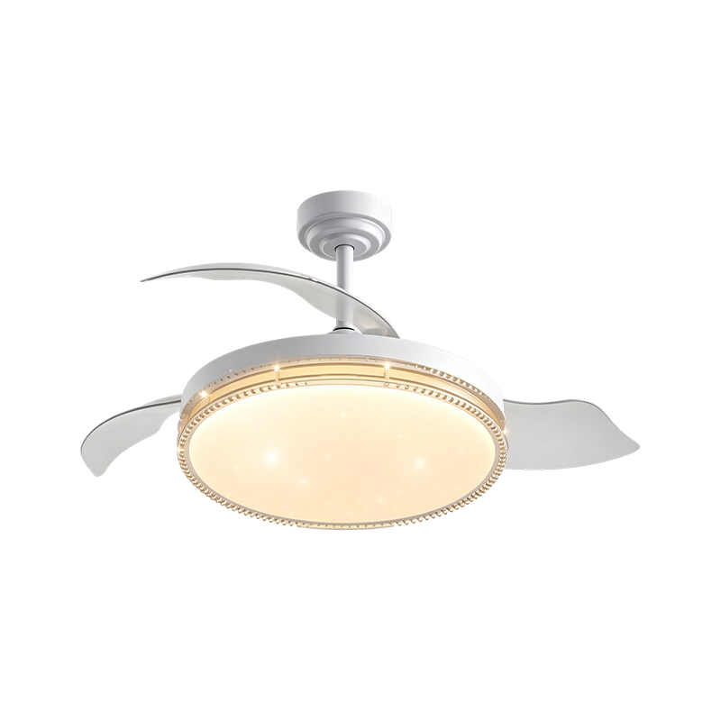 Luz de ventilador de techo LED de acrílico cielo estrellado