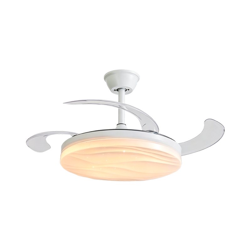 Luz de ventilador de techo LED de acrílico cielo estrellado
