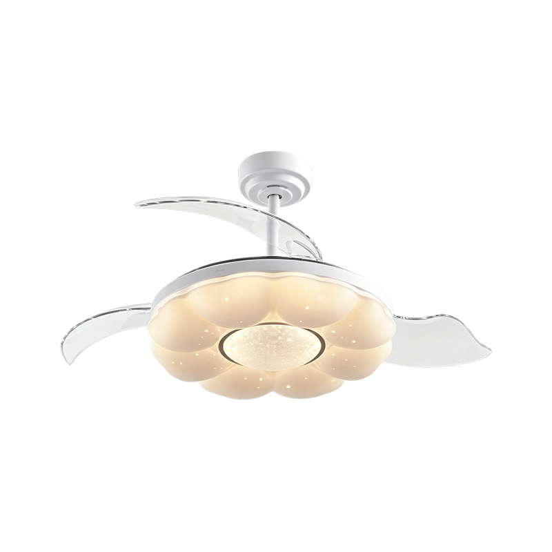 Luz de ventilador de techo LED de acrílico cielo estrellado