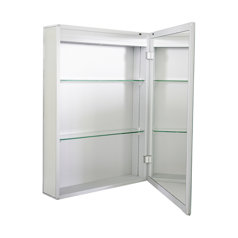 Gabinete con espejo para baño LED de una sola puerta con espejo de maquillaje antivaho Gabinete con espejo para baño LED de una sola puerta con espejo de maquillaje antivaho