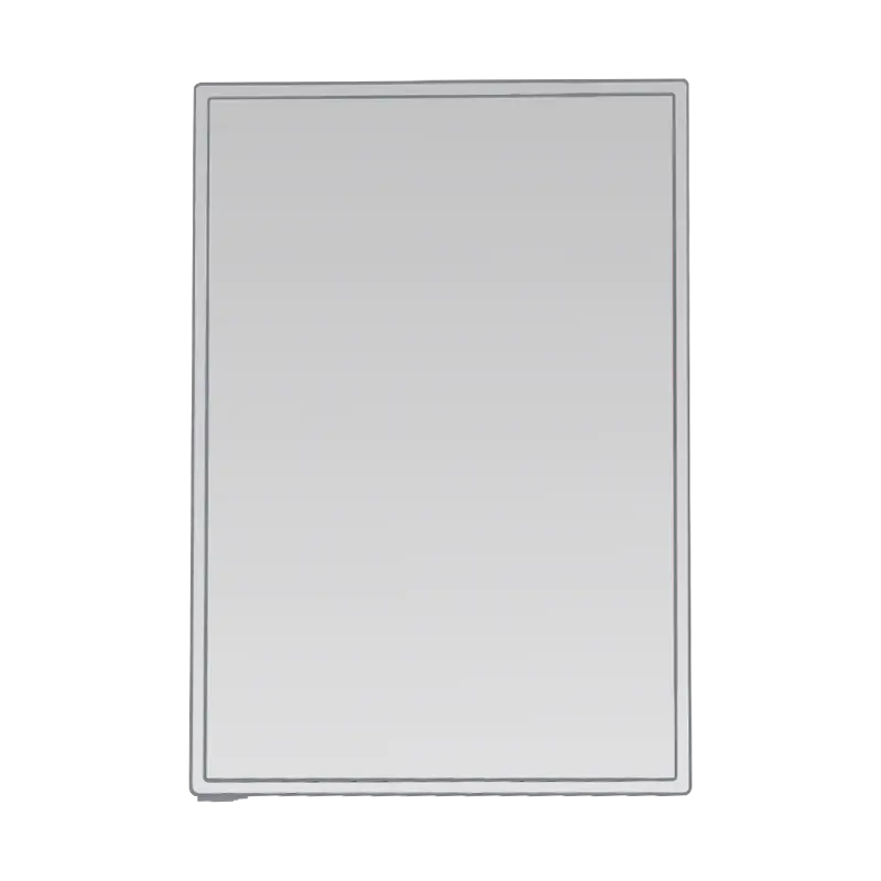 Gabinete con espejo de baño LED de una sola puerta impermeable de aleación de aluminio