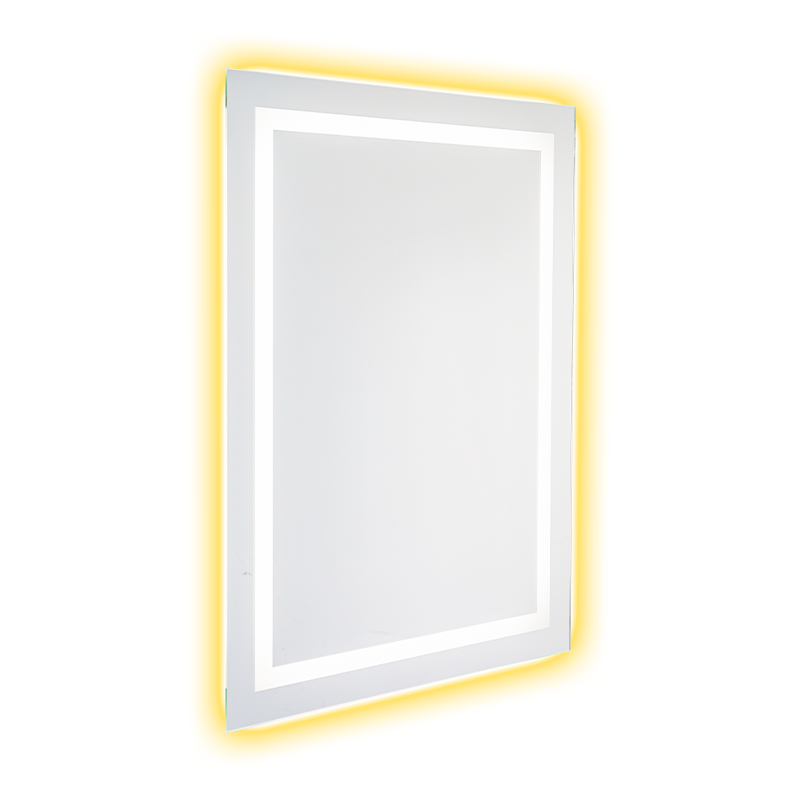 Espejo de baño retroiluminado desempañado con atenuación inteligente LED con marco de aluminio Espejo de baño retroiluminado desempañado con atenuación inteligente LED con marco de aluminio