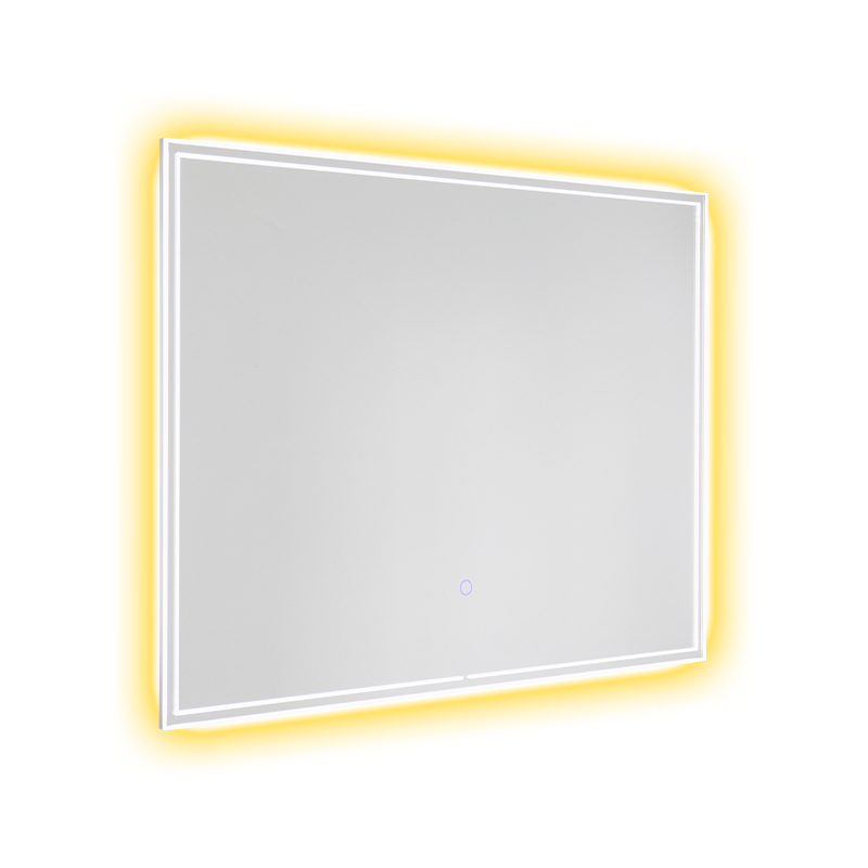 Espejo de baño retroiluminado desempañado con atenuación inteligente LED con marco de aluminio Espejo de baño retroiluminado desempañado con atenuación inteligente LED con marco de aluminio