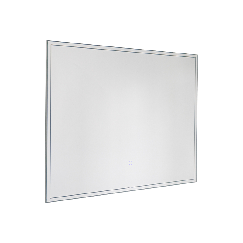 Espejo de baño retroiluminado desempañado con atenuación inteligente LED con marco de aluminio Espejo de baño retroiluminado desempañado con atenuación inteligente LED con marco de aluminio