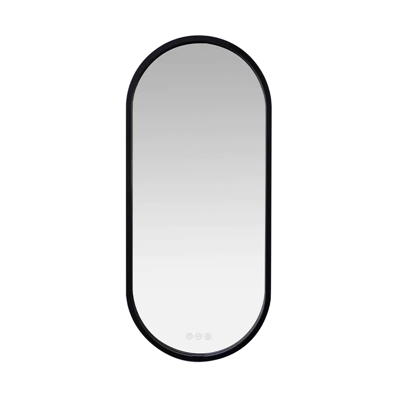 Espejo de baño iluminado esmerilado desempañante con atenuación inteligente LED
